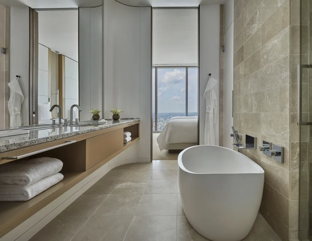 tub and bathroom at four seasons philadelphia